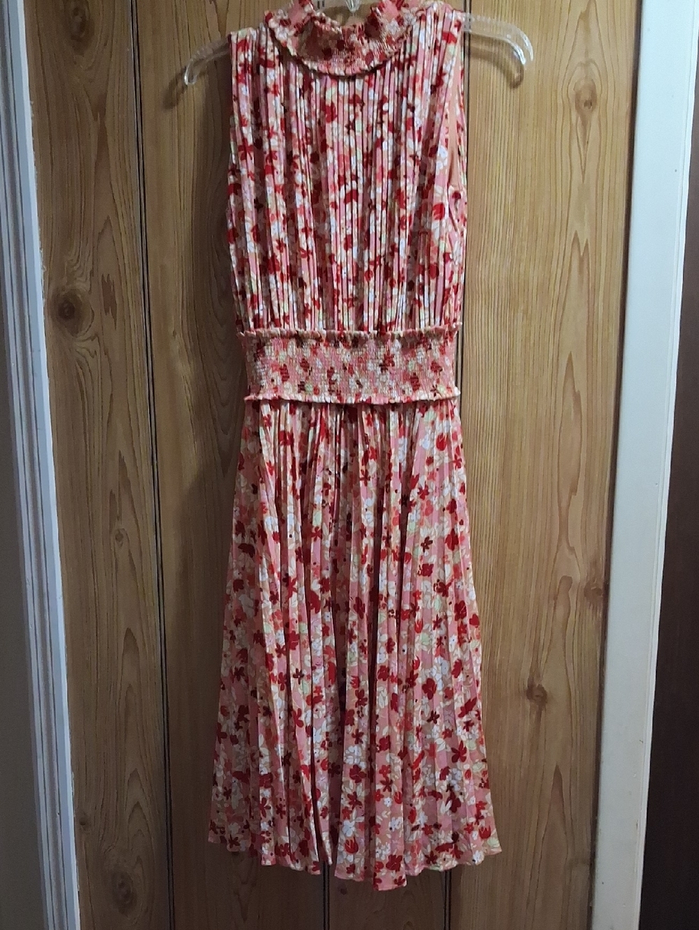 Nanette Lepore Satin Slip Dress in Peachy Orange